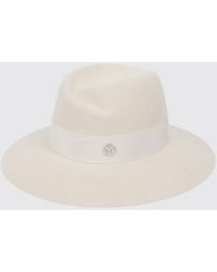 Maison Michel - Virginie-Coloured Wool Felt Wide-Brim Hat - Lyst