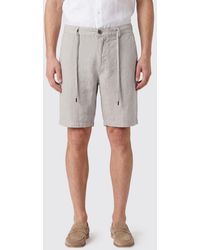 Myths - Linen Drawstring Shorts - Lyst