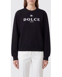 Dolce & Gabbana - Dolce &Amp Gabbana Cotton Crewneck Sweatshirt With Contrast Logo - Lyst