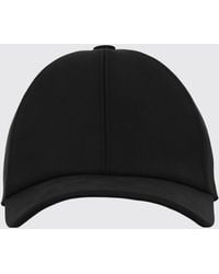 Fendi - Cotton Baseball Cap With Rigid Visor, Back Logo And Velcro Closure - Lyst