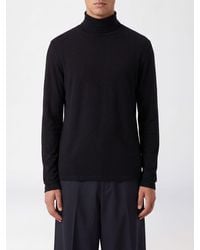 Thom Krom - Viscose Roll Neck Jumper With Ribbed Trims - Lyst