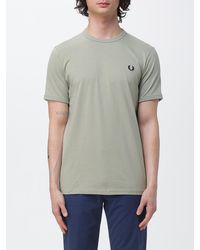 Fred Perry - Cotton T-Shirt With Mini Logo - Lyst