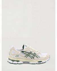 Asics - Gel-Nyc Leather And Mesh Sneakers With Suede Inserts - Lyst