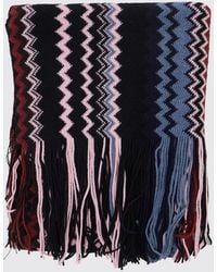 Missoni - Wool And Acrylic Blend Scarf With Zig-Zag Pattern And Fringes - Lyst
