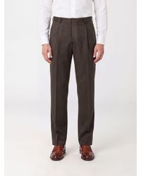 Lardini - Pure Virgin Wool Wide-Leg Trousers With Darts And Mid-Rise Waist - Lyst
