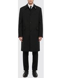 Gucci - Single Breasted Polyester Coat - Lyst