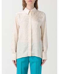 Fendi - Chemise En Soie Avec Motif Ff - Lyst