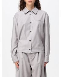 MEIMEIJ - Relaxed Fit Viscose Shirt With Dropped Shoulders - Lyst