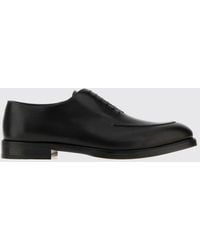 Ferragamo - Smooth Calf Leather Oxford Shoes With Raised Apron Toe - Lyst