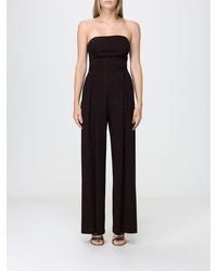 Hanita - Off-The-Shoulder Lurex Jumpsuit With Removable Straps - Lyst