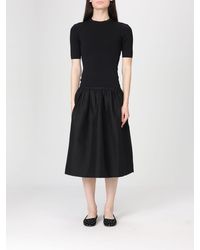 TOTEME - Wool And Silk Midi Dress - Lyst