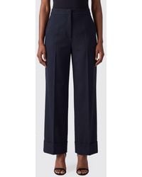 Soeur - High-Waisted Pure Virgin Wool Wide-Leg Trousers - Lyst