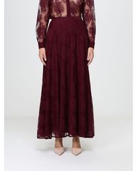 Hanita - High-Waisted A-Line Long Lace Skirt With Concealed Closure - Lyst