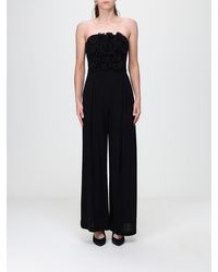 Hanita - Off-The-Shoulder Lurex Jumpsuit With Removable Straps - Lyst