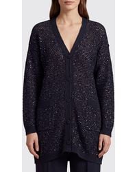 Fabiana Filippi - Cotton Blend Cardigan With Sequins - Lyst