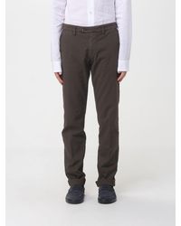 Mason's - Cotton And Linen Stretch Chino Trousers - Lyst