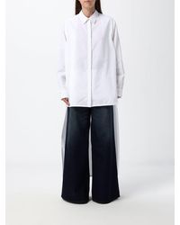 Alaïa - Relaxed-Fit Asymmetrical Cotton Poplin Shirt - Lyst
