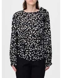 Isabel Marant - Firma Floral Print Silk Blend Blouse With Long Sleeves - Lyst