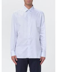ZEGNA - Classic Striped Poplin Shirt - Lyst