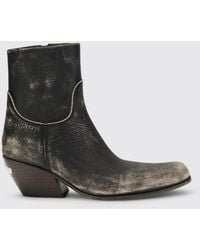 Balenciaga - Memphis Used Leather Ankle Boots - Lyst