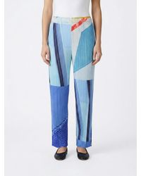 Pleats Please Issey Miyake - Pleated Polyester Pants - Lyst