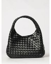 Bottega Veneta - Medium Campana Intrecciato Leather Shoulder Bag - Lyst
