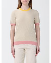 Fendi - Cotton And Silk Crew Neck Pullover - Lyst