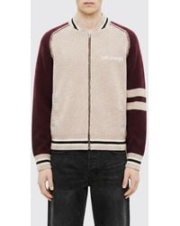 Golden Goose - Wool And Cashmere Bomber Jacket With Logo - Lyst
