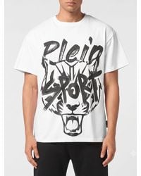 Philipp Plein - Cotton Jersey T-Shirt With Contrasting Logo - Lyst