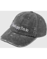Carne Bollente - Embroidered Cotton Denim Hat - Lyst