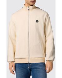 Philipp Plein - Cotton Blend Zip Hoodie With Logo - Lyst
