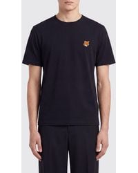 Maison Kitsuné - Maison Kitsun&Eacute Chillax Fox Logo Cotton Crewneck T-Shirt - Lyst