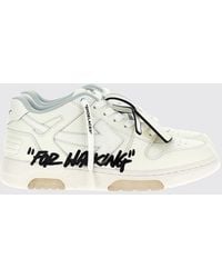 Off-White c/o Virgil Abloh - Out Of Office "For Walking" Low-Top Leather Sneakers - Lyst