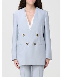 Alberta Ferretti - Silk Blend Blazer - Lyst