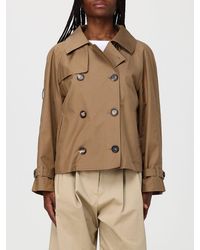 Max Mara - Tesoro Zweireihiger Trenchcoat Aus Baumwollmischung - Lyst