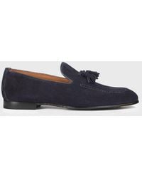 Doucal's - Suede Loafers With Tassels - Lyst