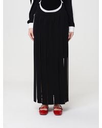 Moschino - Wool Midi Skirt - Lyst