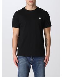 Fred Perry - Basic T-Shirt With Mini Logo - Lyst
