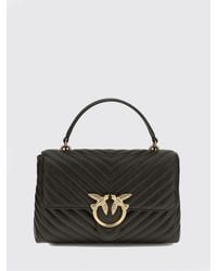 Pinko - Medium Love Bag Puff Quilted Chevron Nappa - Lyst