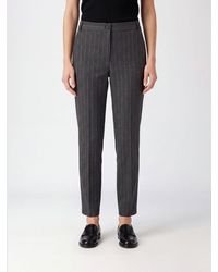 Pinko - Pinstriped Slim Fit Chino Trousers - Lyst
