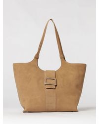 Roger Vivier - Belle Vivier Suede Sheepskin Tote Bag With Double Handle - Lyst