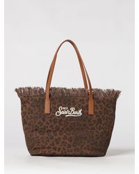 MC2 Saint Barth - Cotton Bag With Embroidered Logo - Lyst