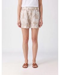MC2 Saint Barth - Ramie Shorts With An Elasticated Waist And Slash Pockets - Lyst