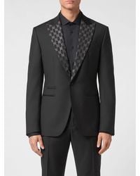 Philipp Plein - Single-Breasted Wool Blazer Pp - Lyst