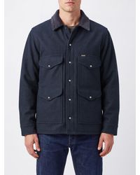 Filson - Sobrecamisa De Lana Impermeable Con Cuello De Terciopelo - Lyst