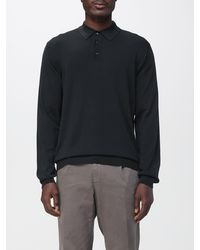 Zanone - Virgin Wool Knit Polo Shirt - Lyst
