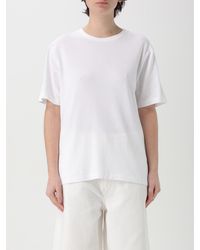 KHAITE - Cotton T-Shirt With Back Logo - Lyst