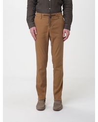 Mason's - Linen And Cotton Blend Drawstring Trousers - Lyst