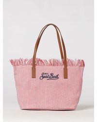 MC2 Saint Barth - Cotton Bag With Embroidered Logo - Lyst