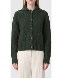Allude - Cashmere And Silk Cardigan With Classic Collar And Button Closure - Lyst